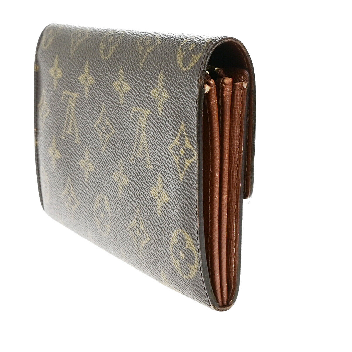 LOUIS VUITTON Porte Monnaie Credit Long Wallet Monogram Leather M61725 04YG535