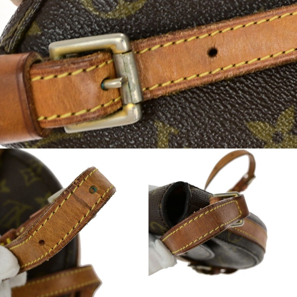 LOUIS VUITTON Chantilly PM Shoulder Bag Monogram Leather Brown M51234 64SH974