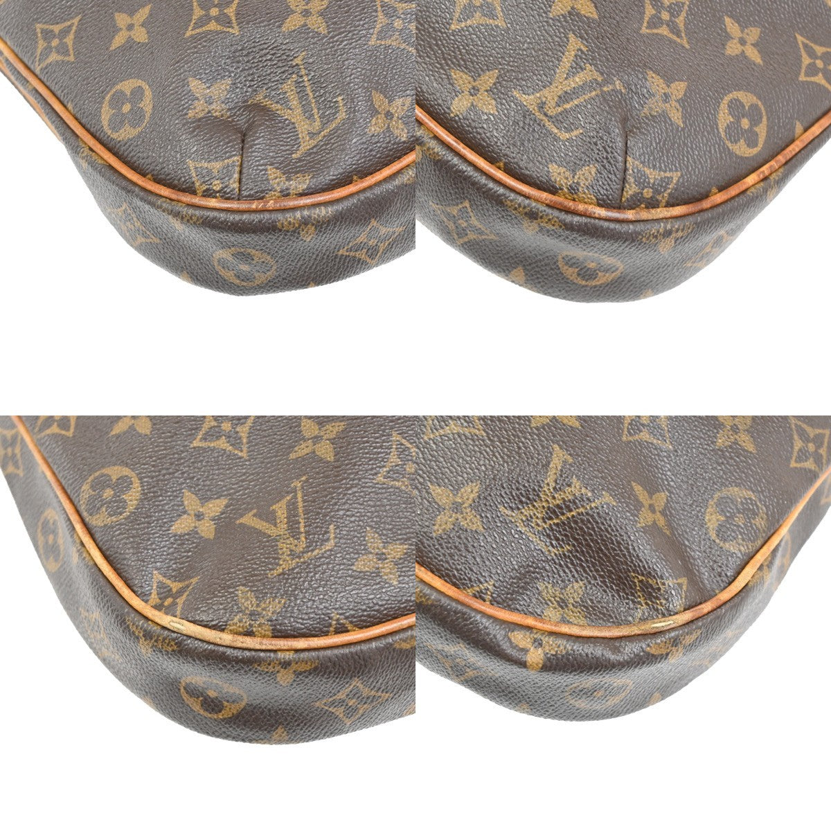 LOUIS VUITTON Odeon PM Shoulder Bag Monogram Leather Brown Spain M56390 88TA579