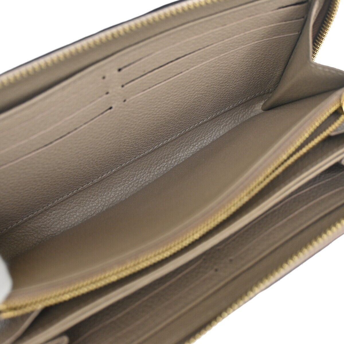 LOUIS VUITTON Zippy Wallet Long Bifold Monogram Empreinte Beige M60738 86YC013
