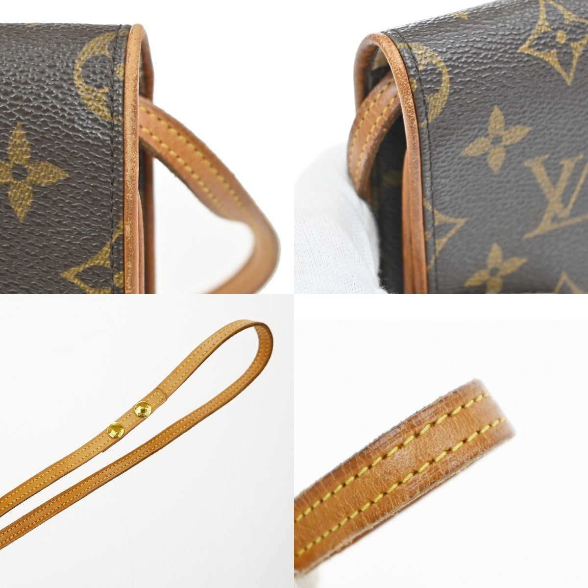 LOUIS VUITTON Pochette Twin GM 2Way Shoulder Bag Monogram Brown M51852 82MA615