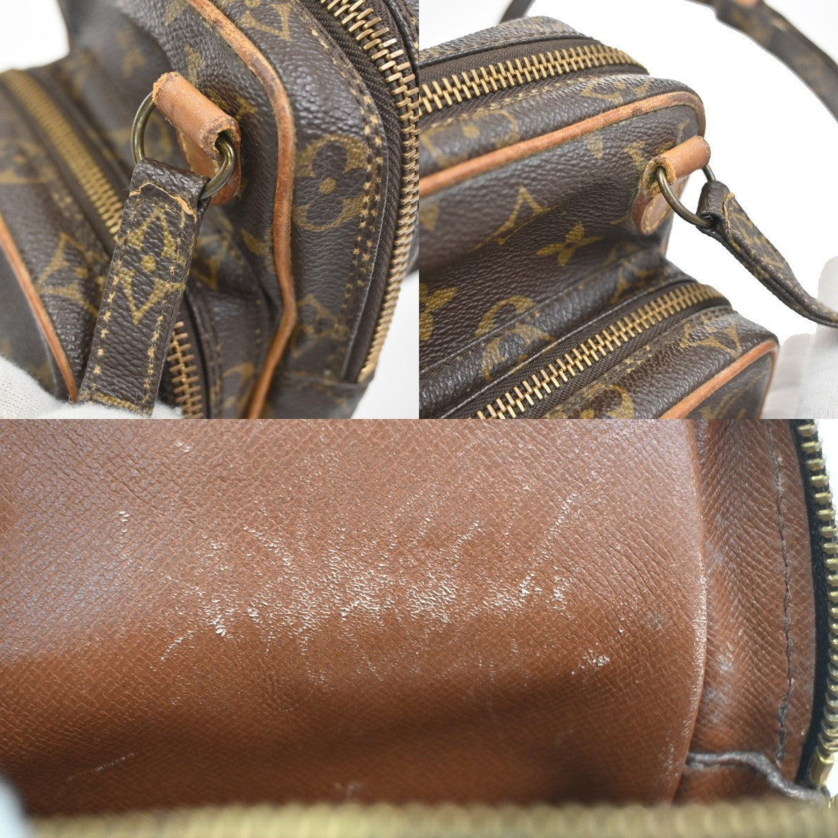 LOUIS VUITTON Mini Amazon Shoulder Bag Monogram Leather Brown M45238 38KC883