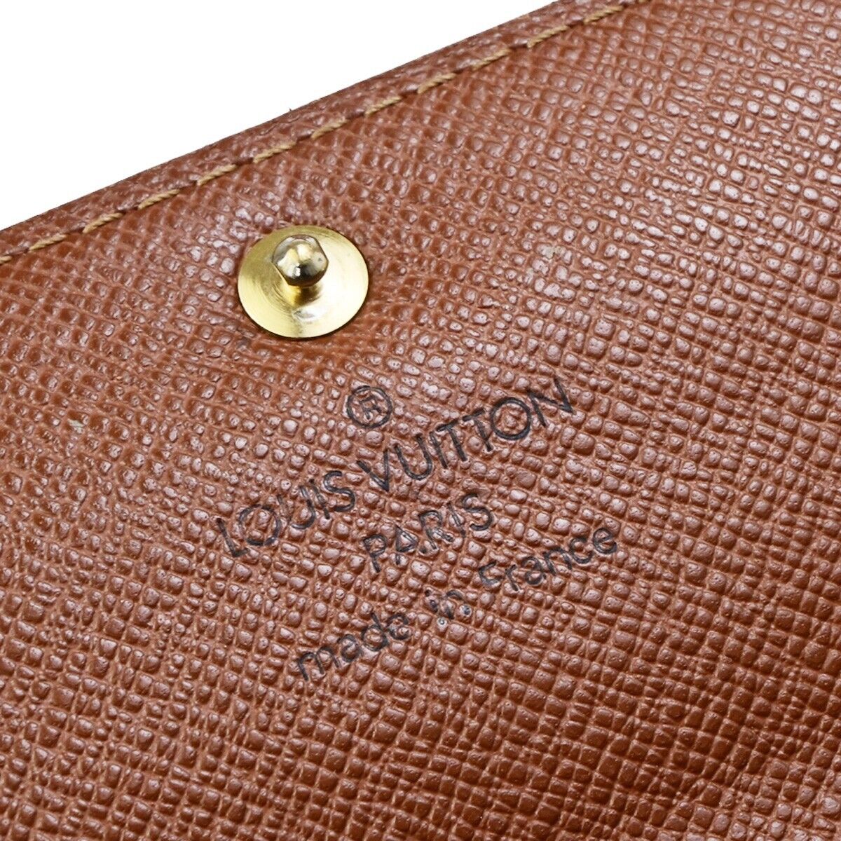 LOUIS VUITTON Porte Monnaie Credit Long Wallet Monogram Leather M61725 05ED162