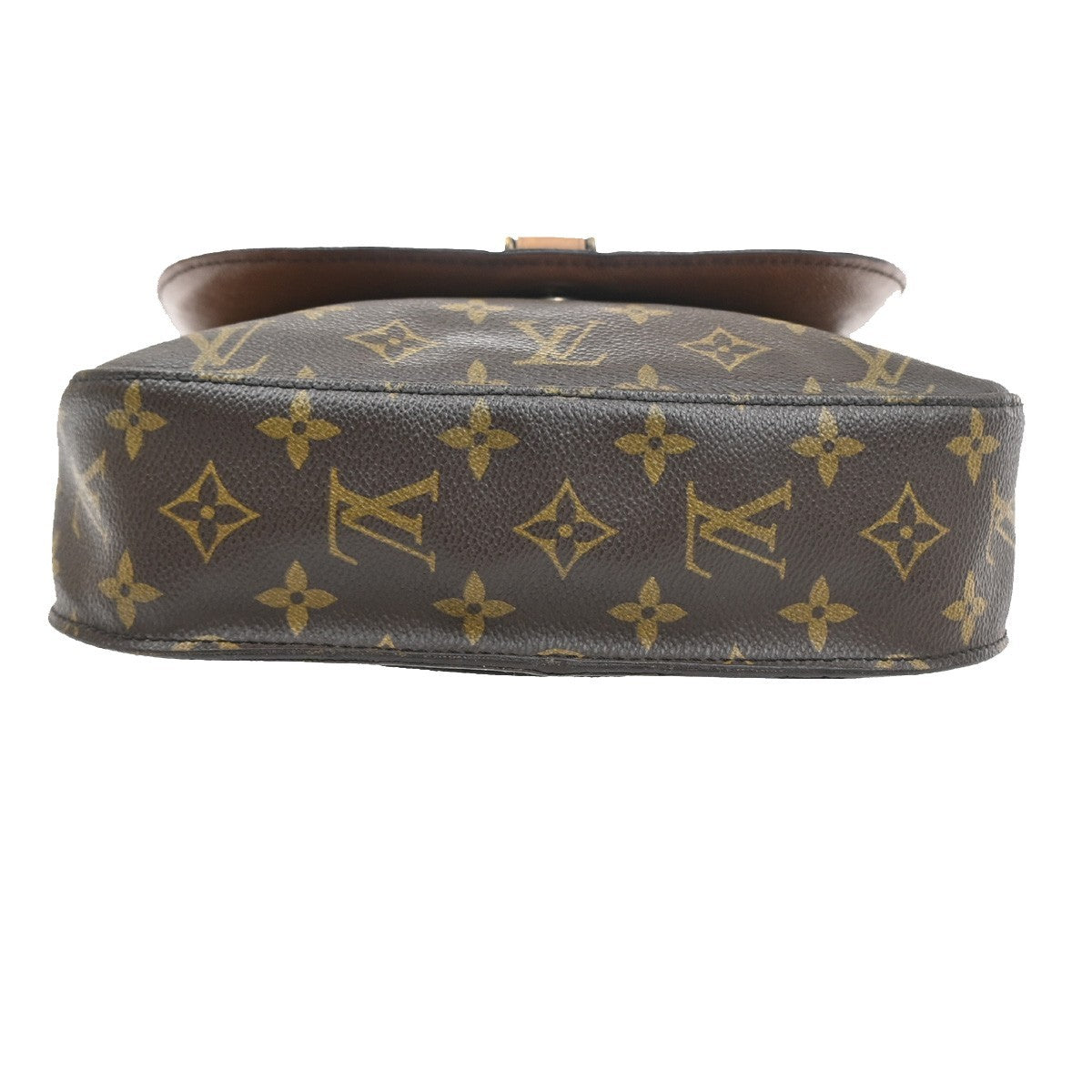 LOUIS VUITTON Saint Cloud GM Shoulder Bag Monogram Leather Brown M51242 34SA130