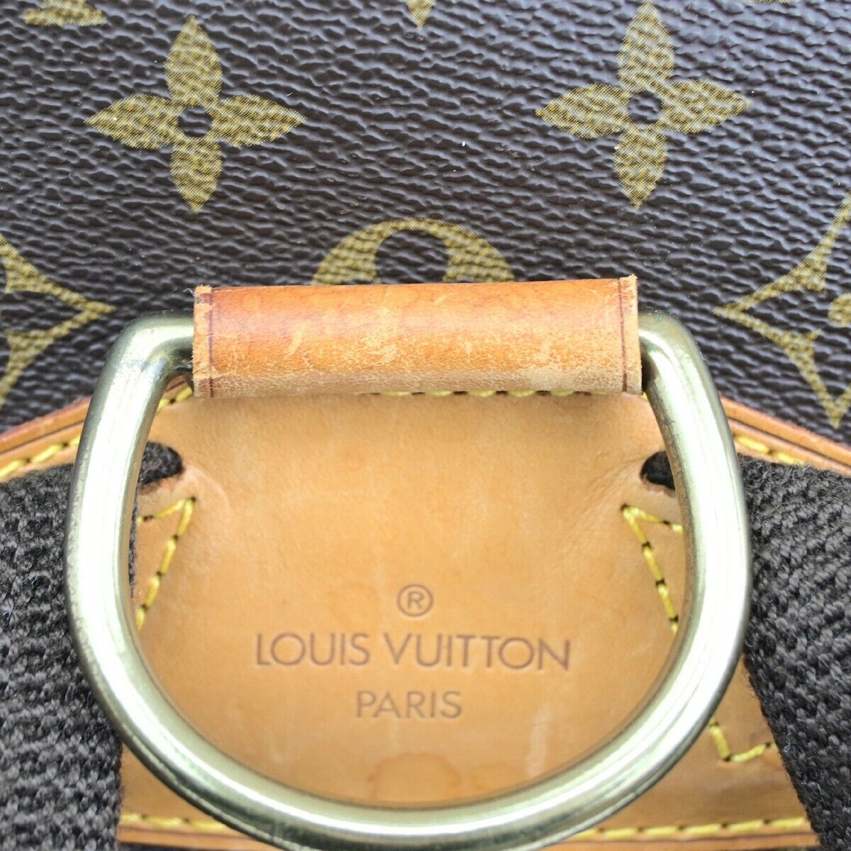 LOUIS VUITTON Montsouris GM Backpack Bag Monogram Leather Brown M51135 18ED898