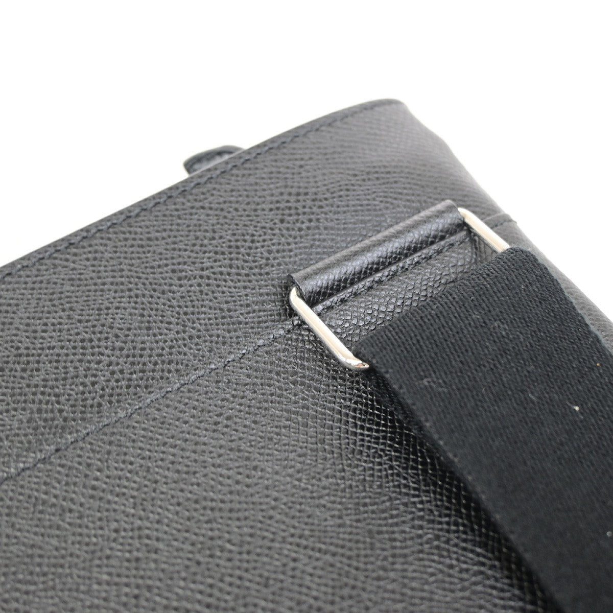 GIVENCHY Logo Shoulder Hand Bag Leather Black GHW Italy 32YJ267