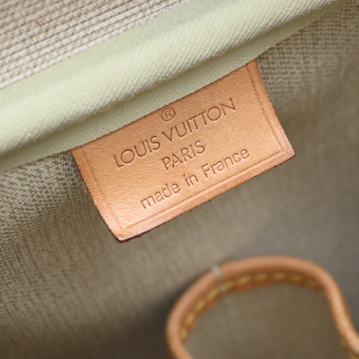 LOUIS VUITTON LV Logo Deauville Hand Bag Monogram Leather Brown M47270 37MA612