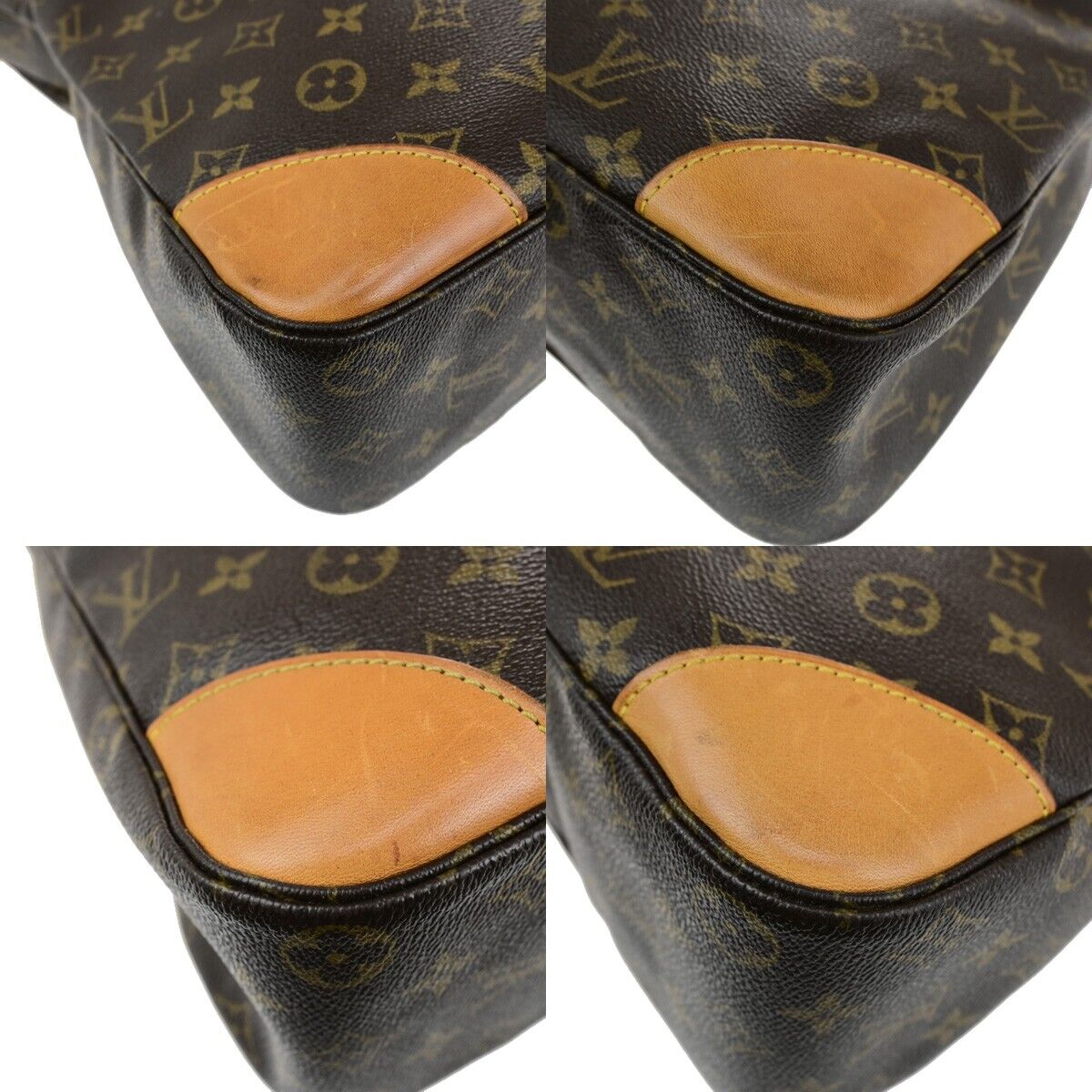 LOUIS VUITTON Boulogne 35 Shoulder Bag Monogram Leather Brown M51260 76YG593