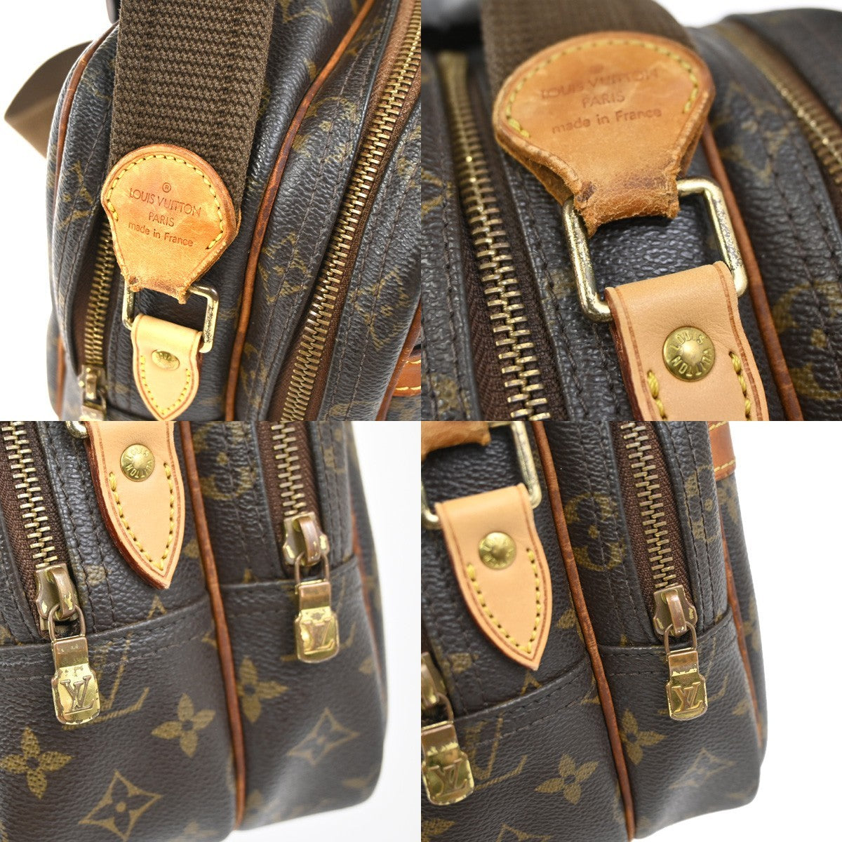 LOUIS VUITTON Reporter PM Crossbody Shoulder Bag Monogram Leather M45254 34YH963