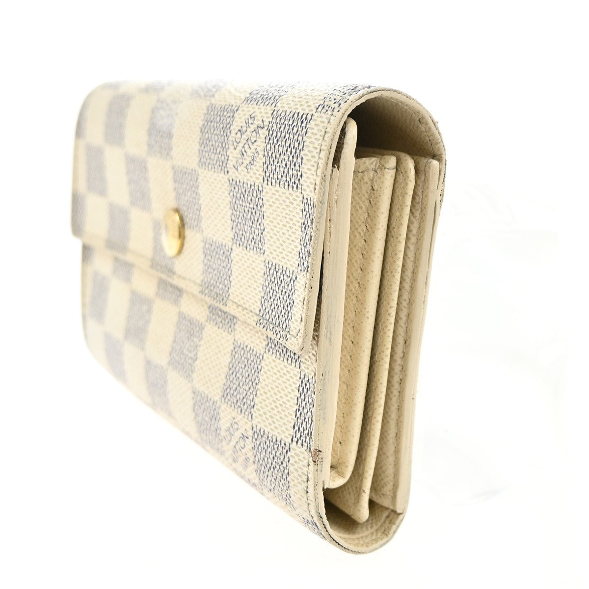 LOUIS VUITTON Portefeuille Alexandra Wallet Damier Azur Leather N63068 67KC474