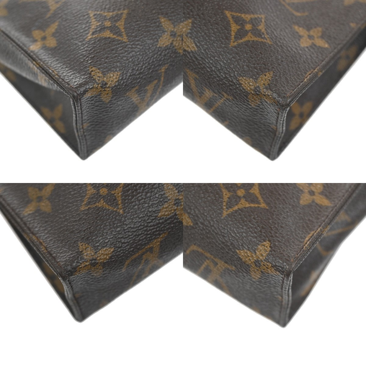 LOUIS VUITTON Poche Toilette 15 Clutch Pouch Bag Monogram Leather M47546 02KC751
