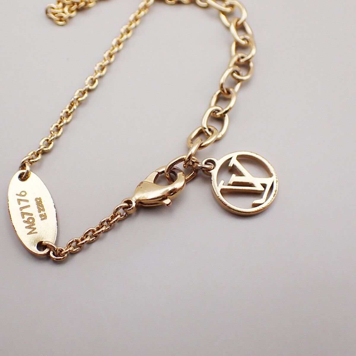 LOUIS VUITTON LV & ME S Chain Bracelet Gold-Plated Italy M67176 64YG574