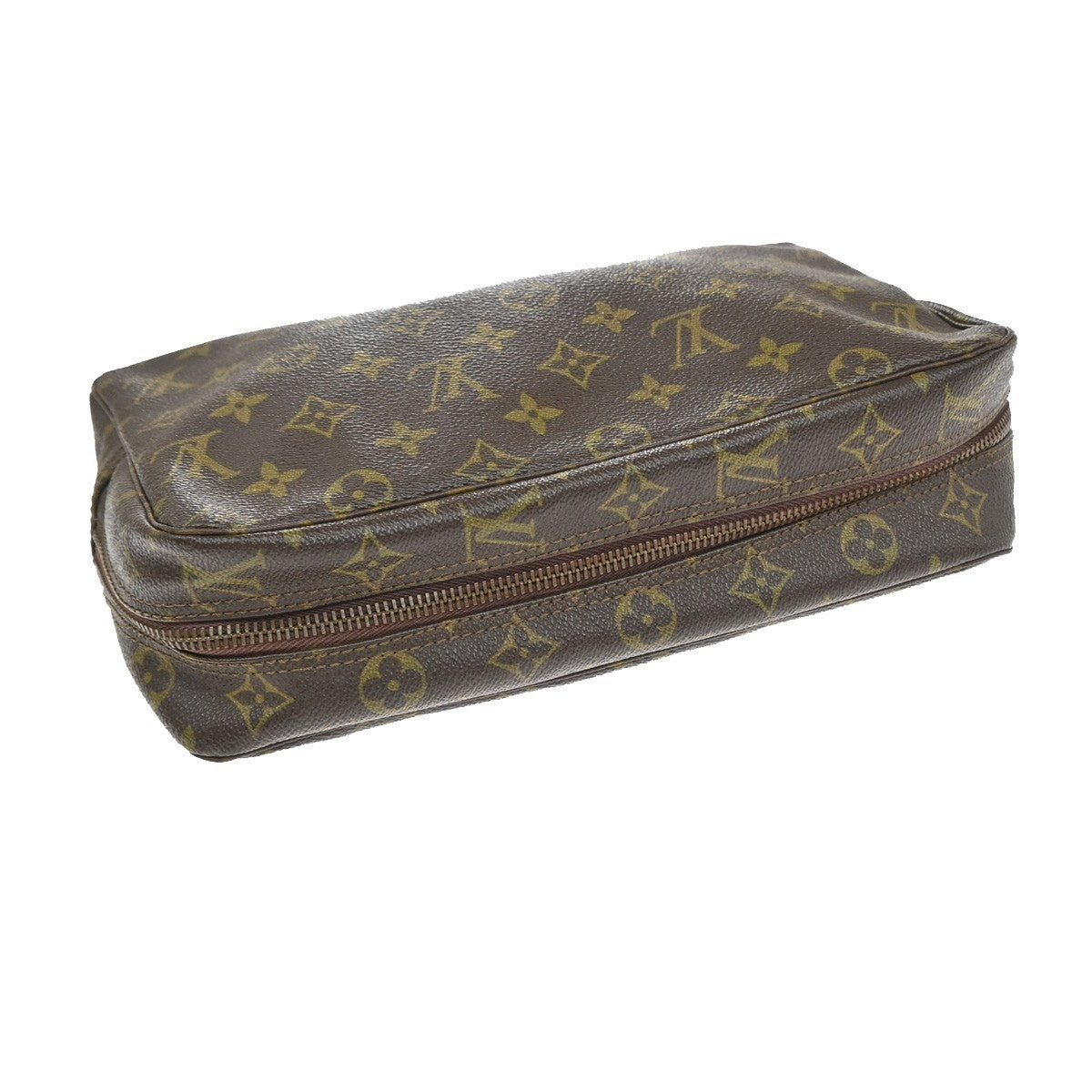 LOUIS VUITTON Trousse Toilette 28 Clutch Hand Bag Monogram Brown M47522 66YJ215