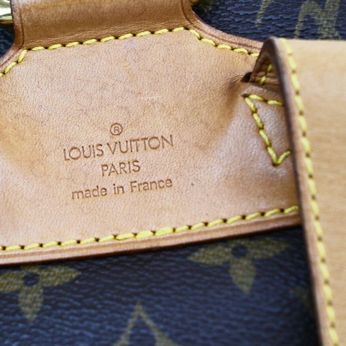 LOUIS VUITTON Montsouris MM Backpack Bag Monogram Leather Brown M51136 74EB830