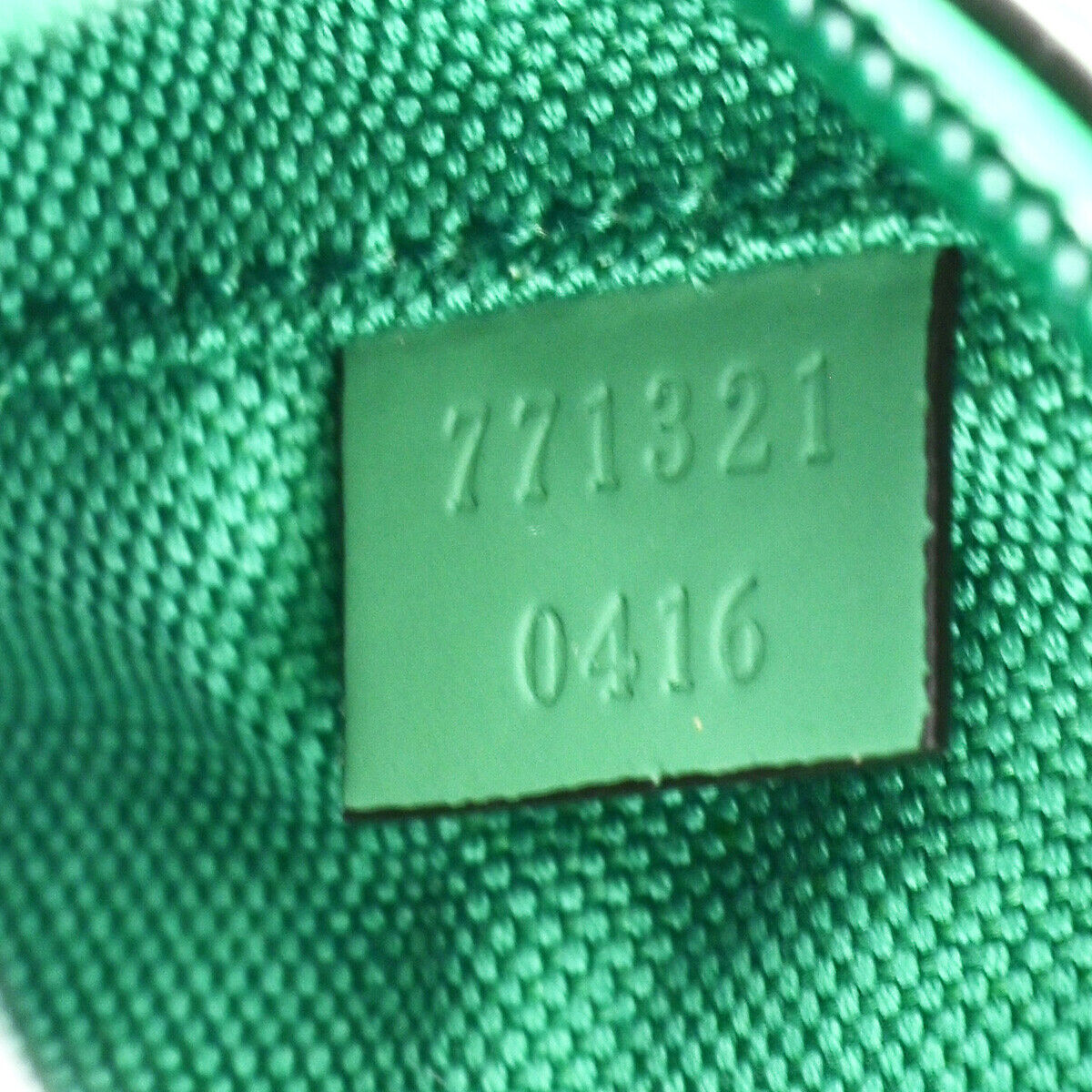 GUCCI Logo GG Rubber Effect Leather Mini Shoulder Bag Green Italy 602RK729