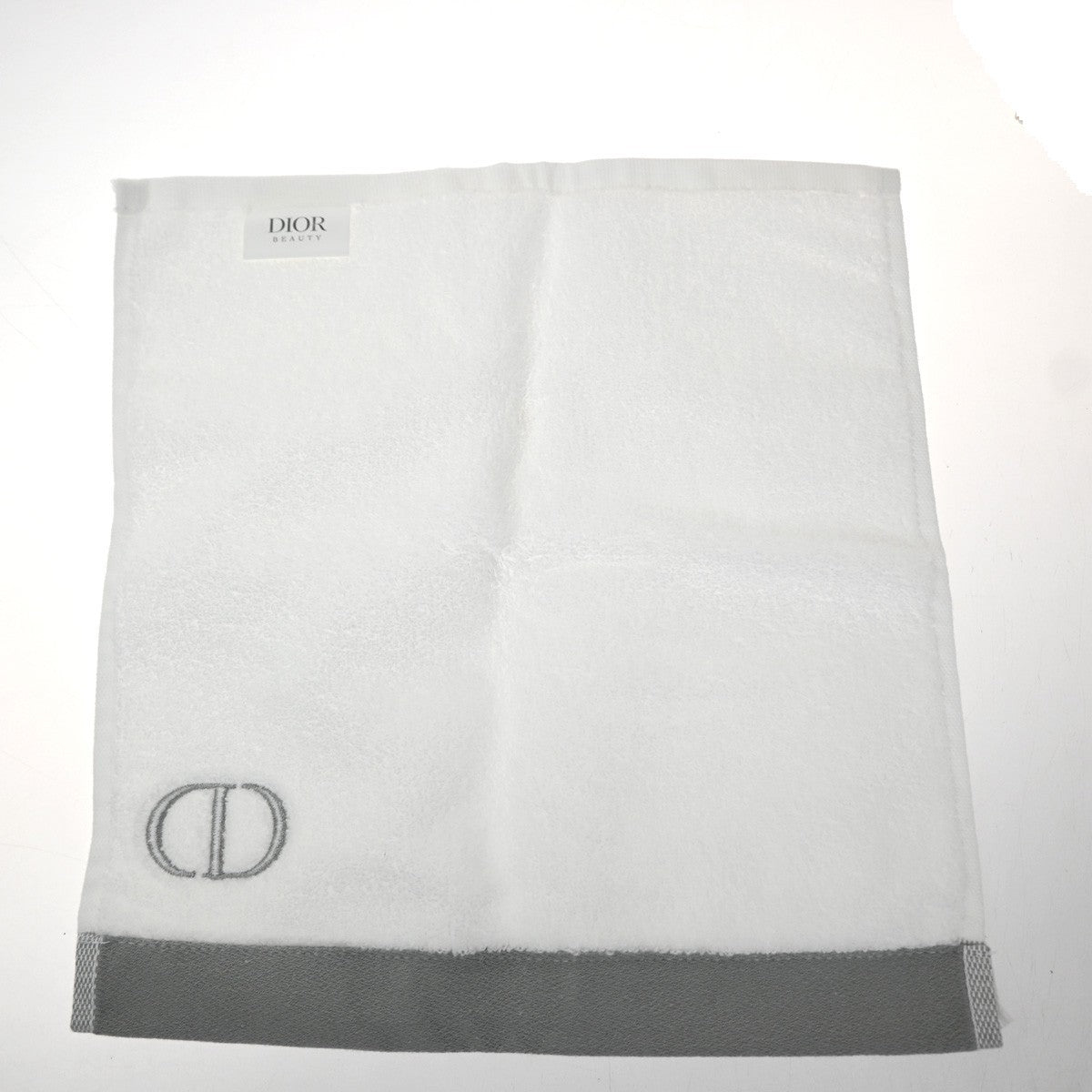 CHRISTIAN DIOR 3Set Novelty Towel Mesh Drawstring Canvas Pouch White 02KC451