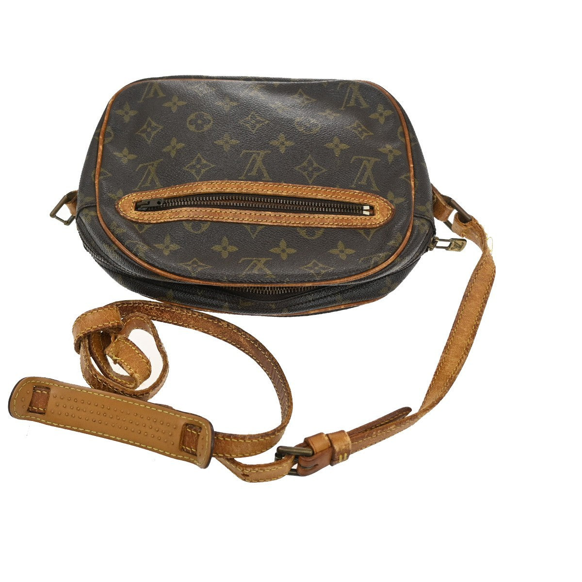 LOUIS VUITTON Senlis Shoulder Bag Monogram Leather Brown France M51222 05KB695