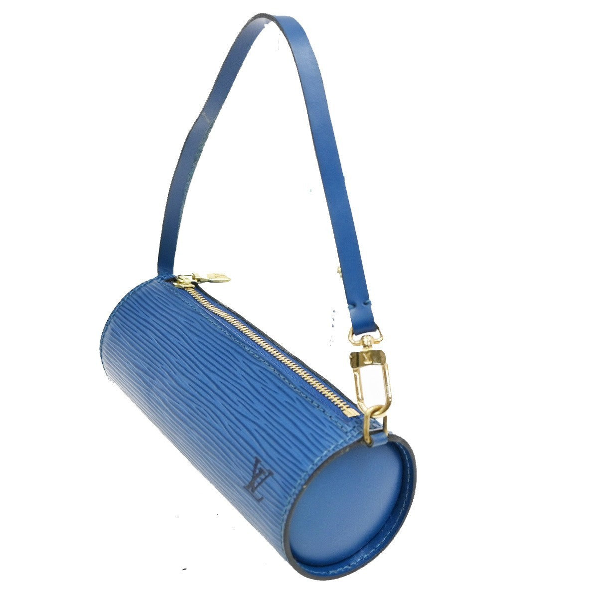 LOUIS VUITTON Soufflot Pouch Mini Hand Bag Bag Epi Leather Toledo Blue 61TA252