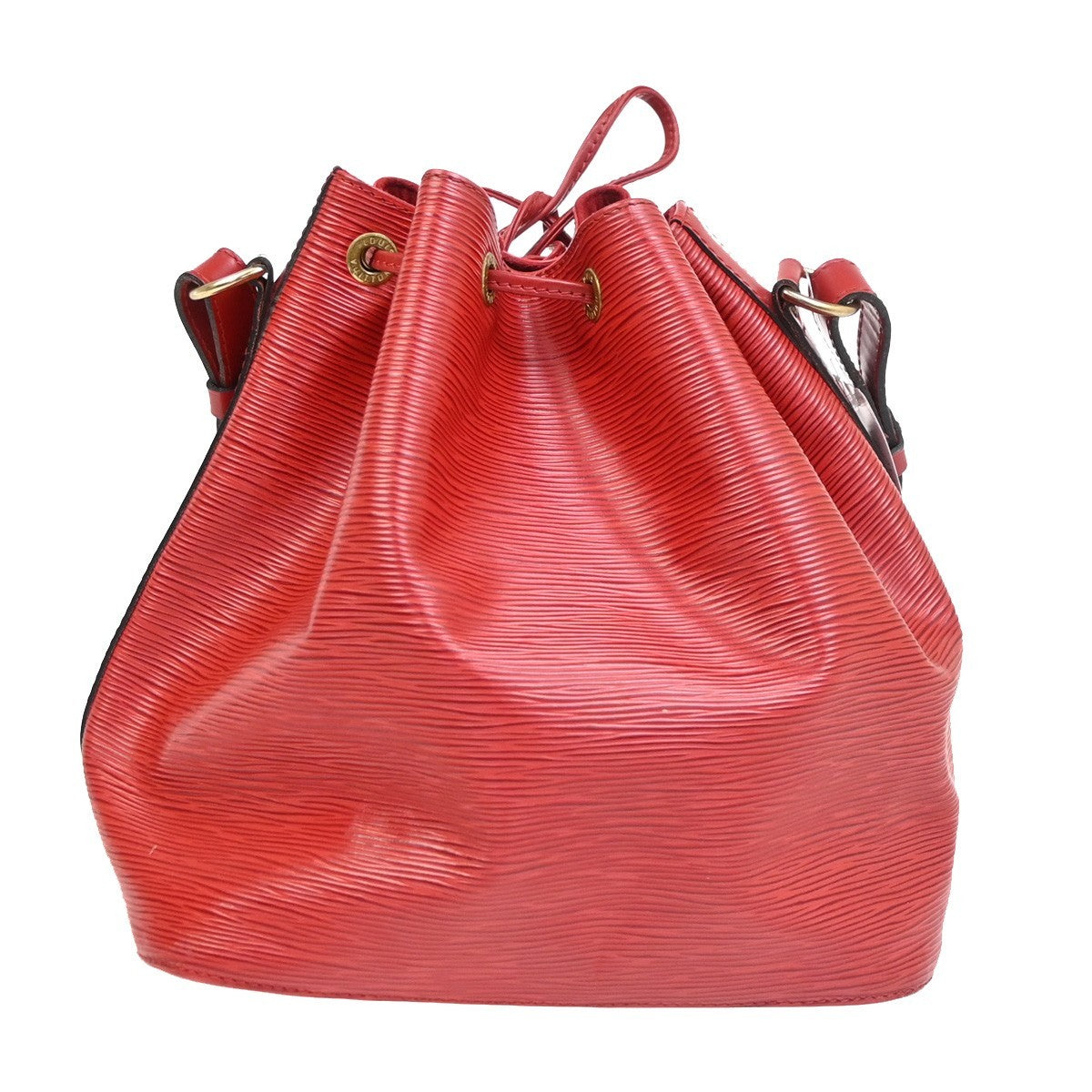 LOUIS VUITTON Petit Noe Drawstring Shoulder Bag Epi Leather Red M44107 70PA054