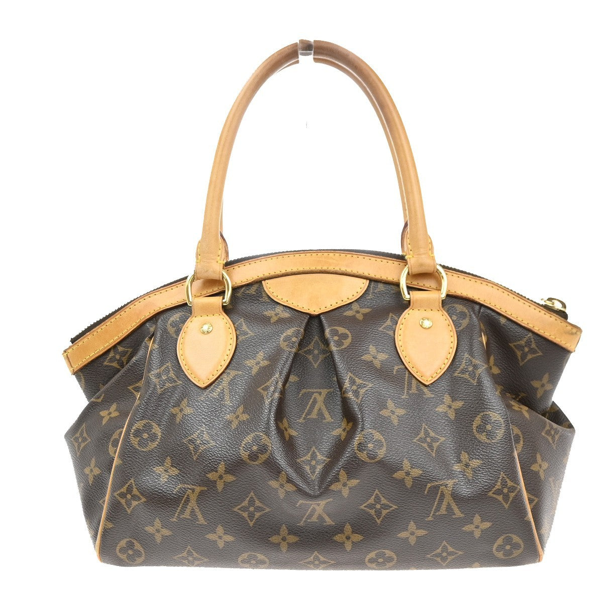 LOUIS VUITTON Tivoli PM Hand Bag Monogram Leather Brown France M40143 21MA244