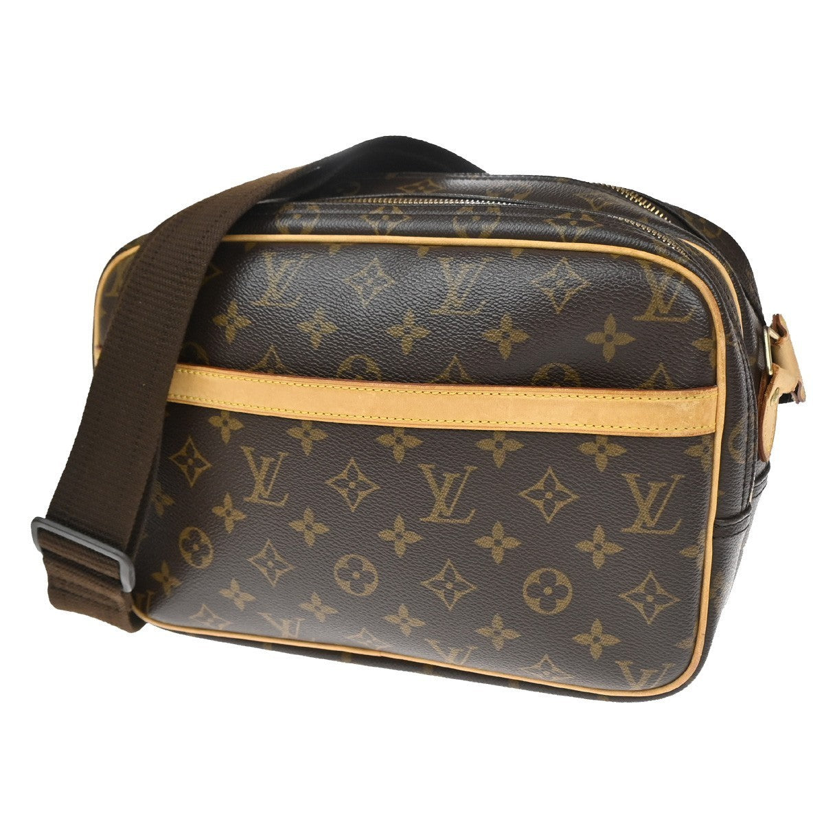 LOUIS VUITTON Reporter PM Crossbody Shoulder Bag Monogram Leather M45254 14YH988