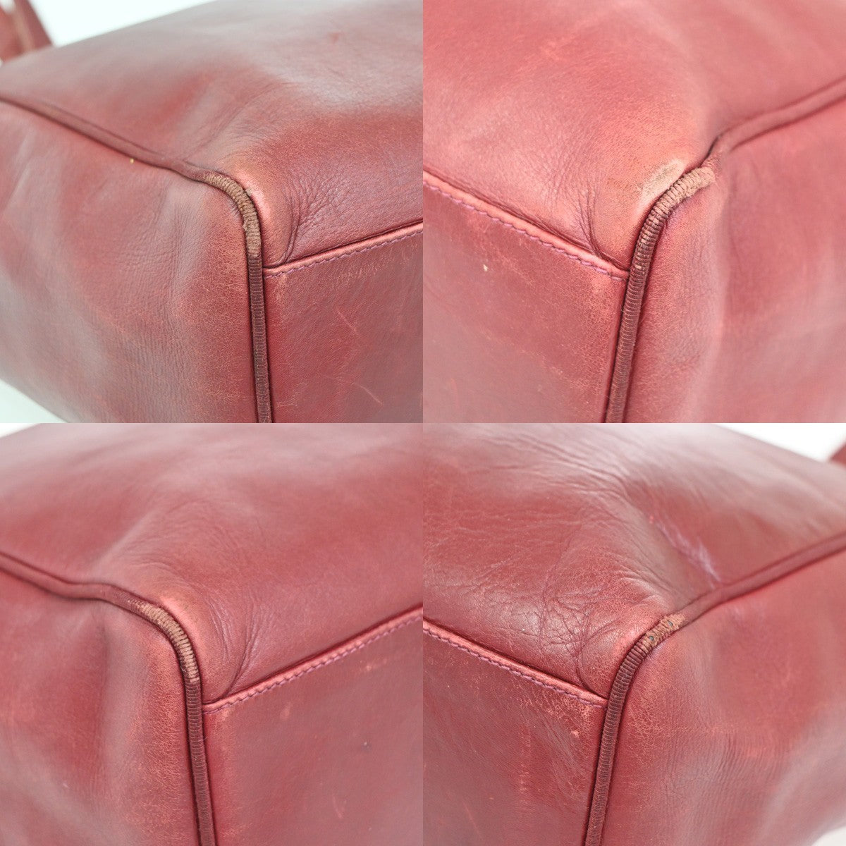 SALVATORE FERRAGAMO Vara Bow Shoulder Bag Leather Red GHW Italy 01DA229