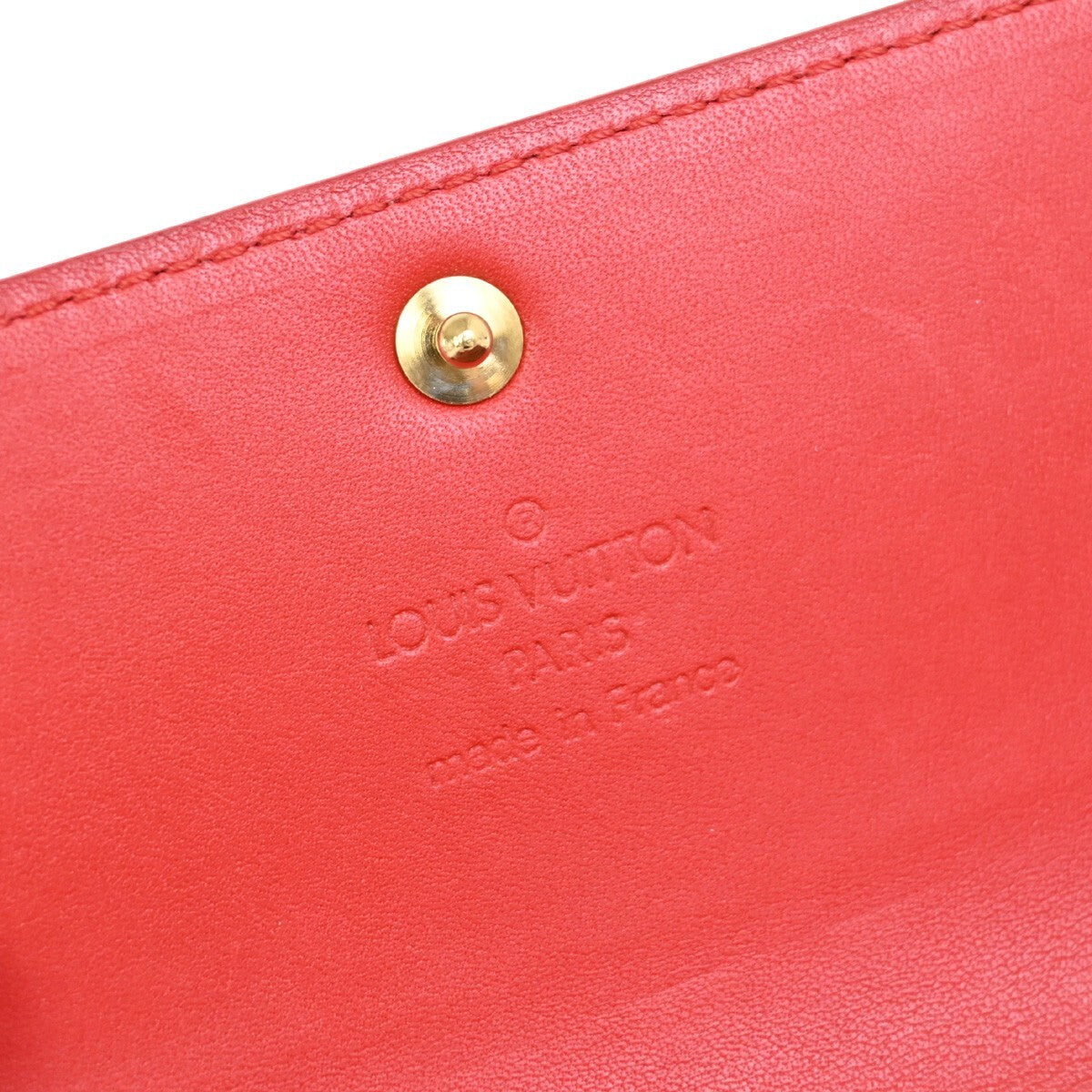 LOUIS VUITTON Portefeuille Monnaie Credit Long Wallet Vernis Pink M91236 05FB686