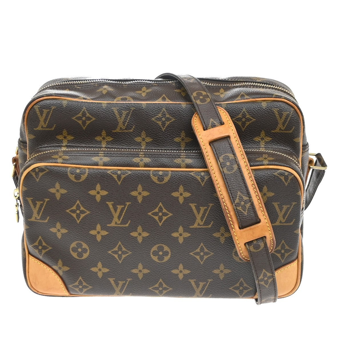 LOUIS VUITTON Nile Crossbody Shoulder Bag Monogram Leather Brown M45244 95SA137