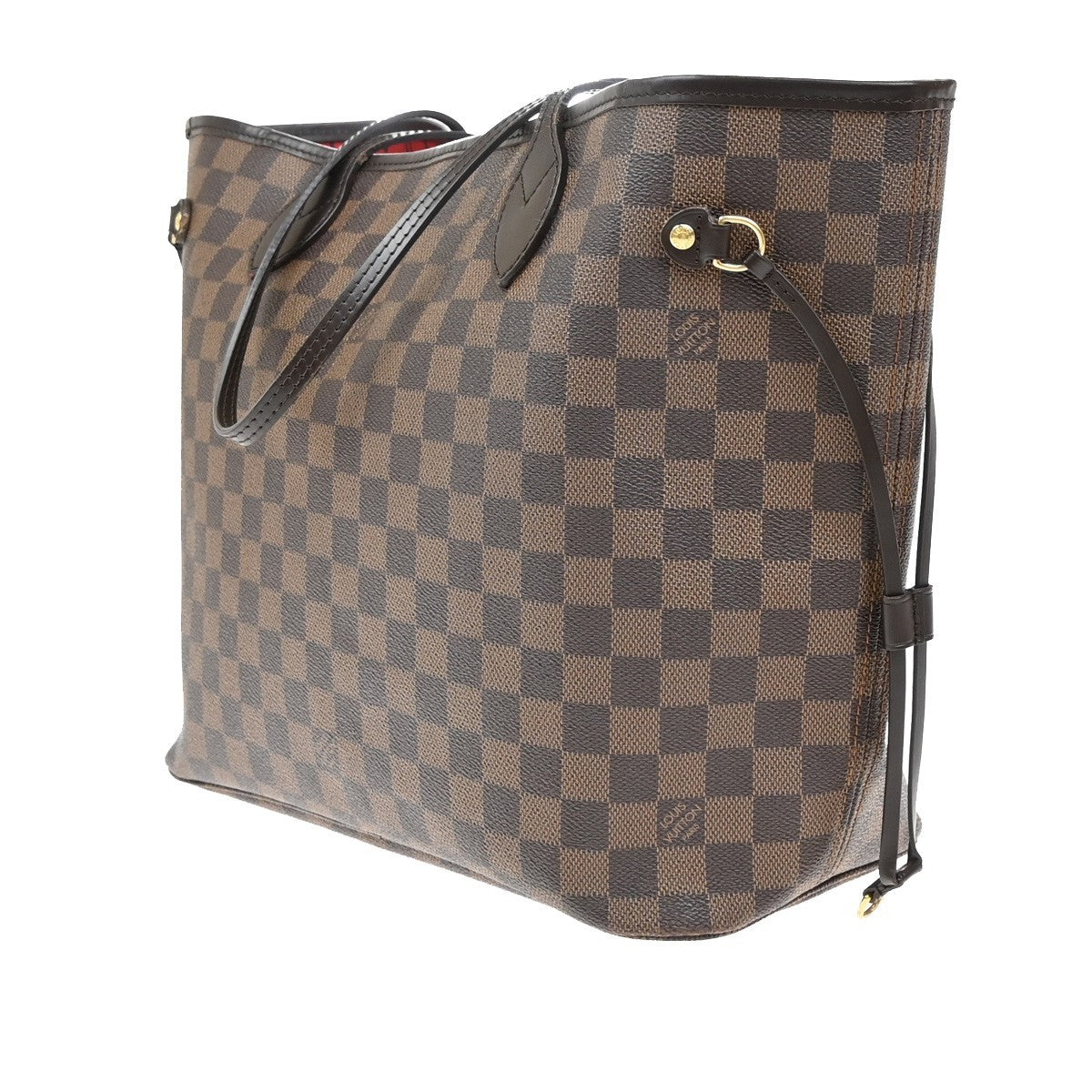 LOUIS VUITTON Neverfull MM Shoulder Bag Damier Ebene BN U.S.A. N51105 40KB322