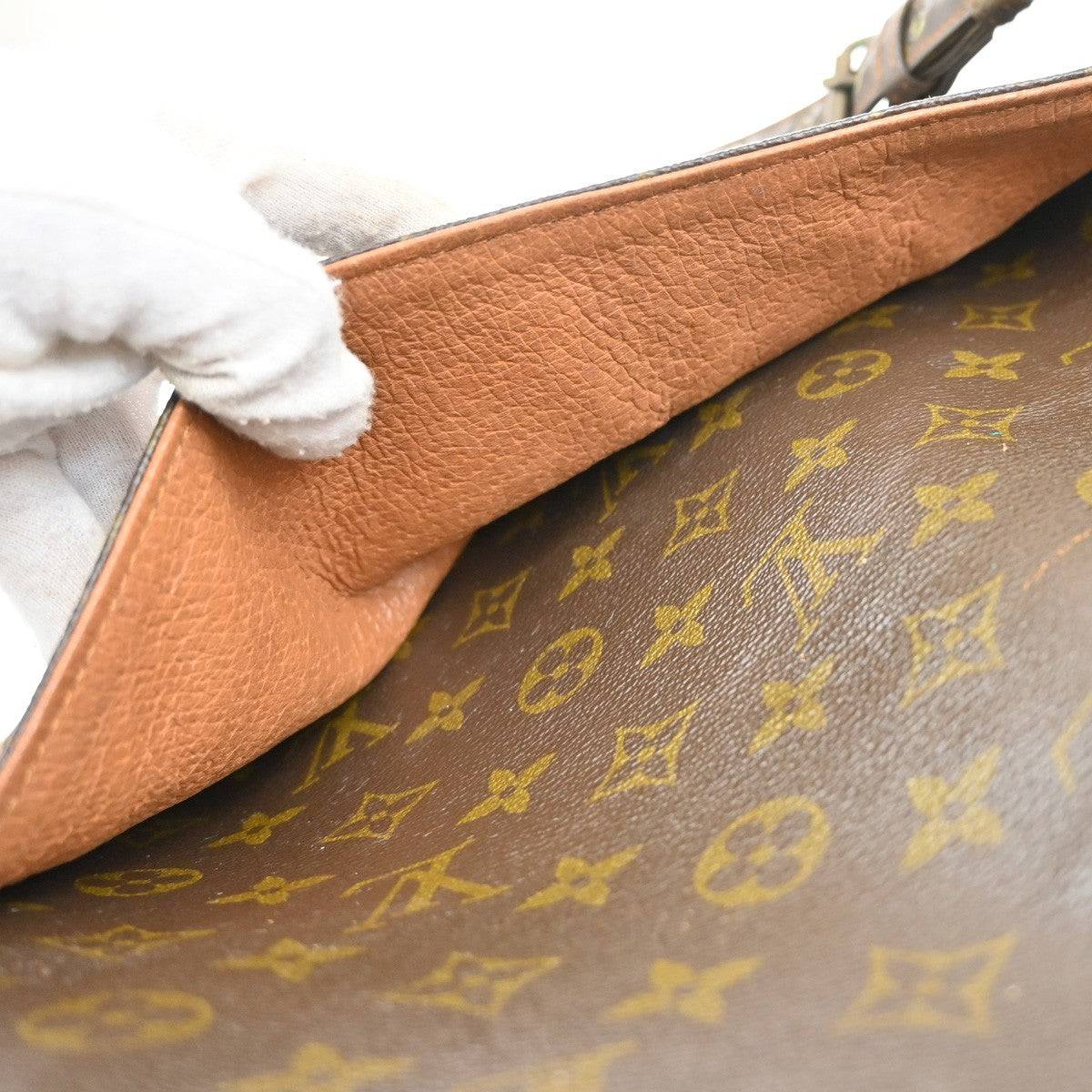 LOUIS VUITTON 2 Set Keepall Marceau Shoulder Bag Monogram Leather Brown 67EF882
