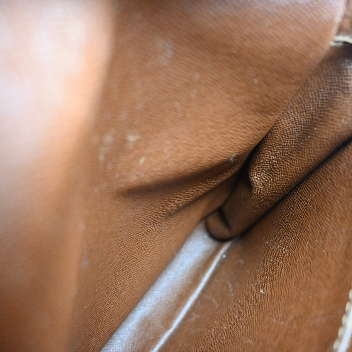 LOUIS VUITTON Danube Shoulder Bag Monogram Leather Brown France M45266 31EG344