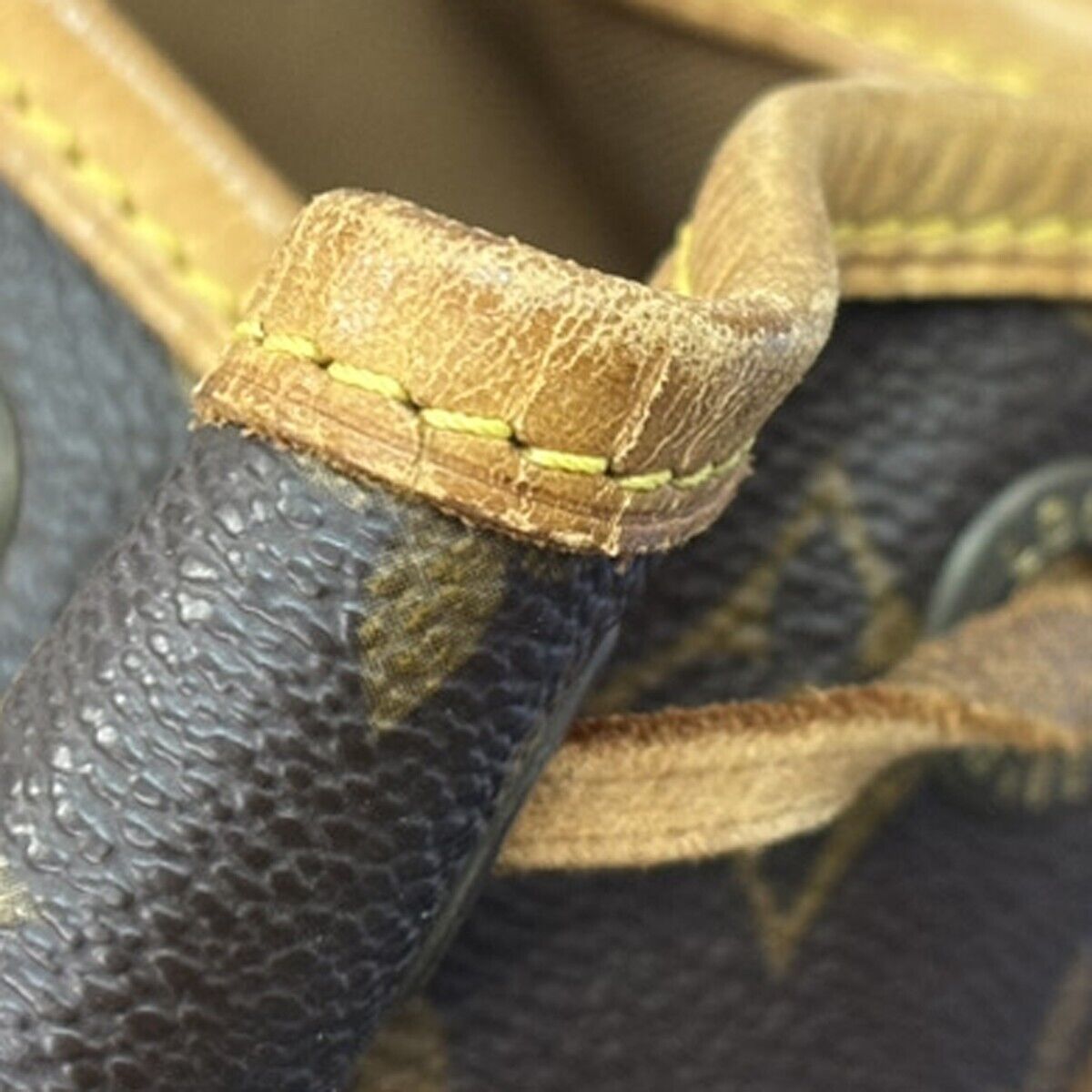 LOUIS VUITTON Montsouris MM Backpack Bag Monogram Leather Brown M51136 11HB861