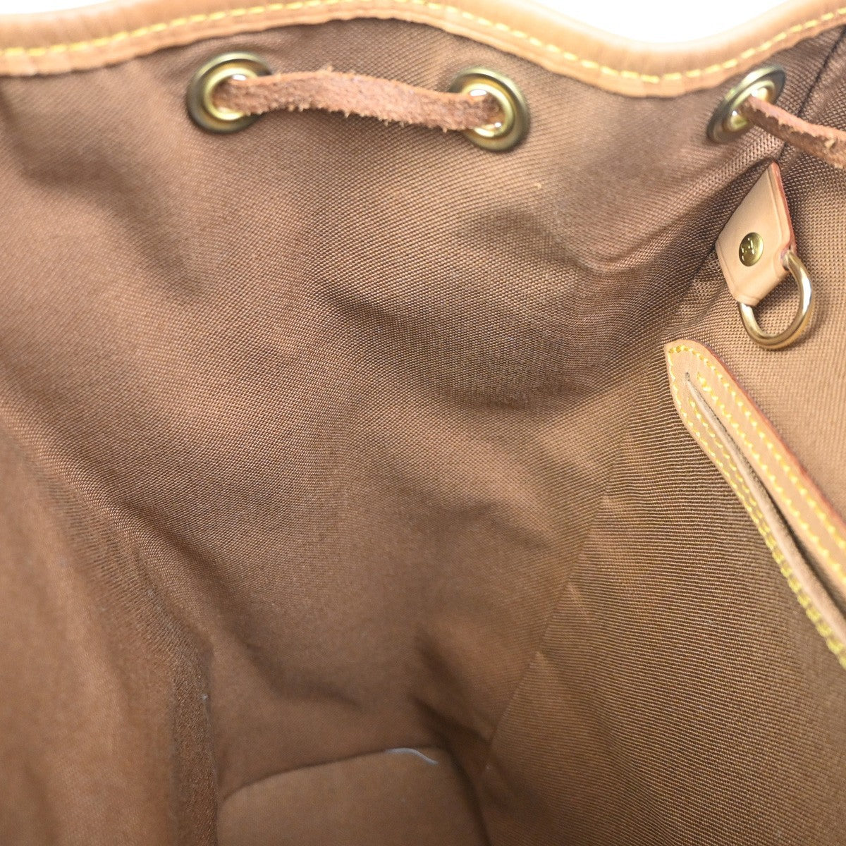 LOUIS VUITTON Montsouris MM Backpack Bag Monogram Leather Brown M51136 51YJ002