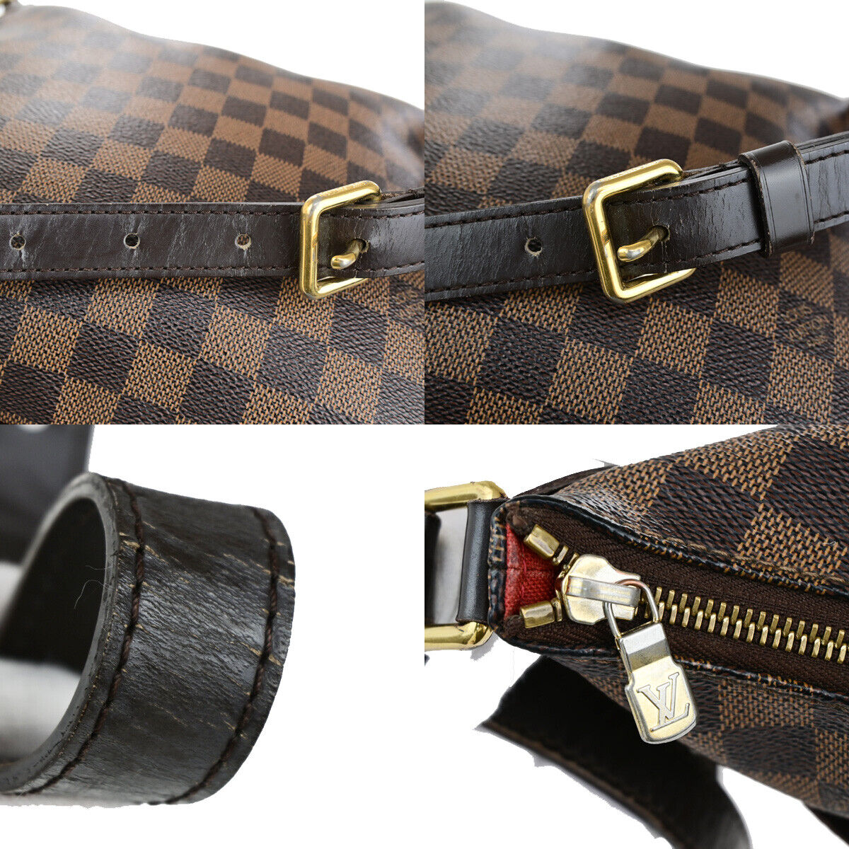 LOUIS VUITTON Bloomsbury PM Shoulder Bag Damier Leather Brown N42251 34YG545