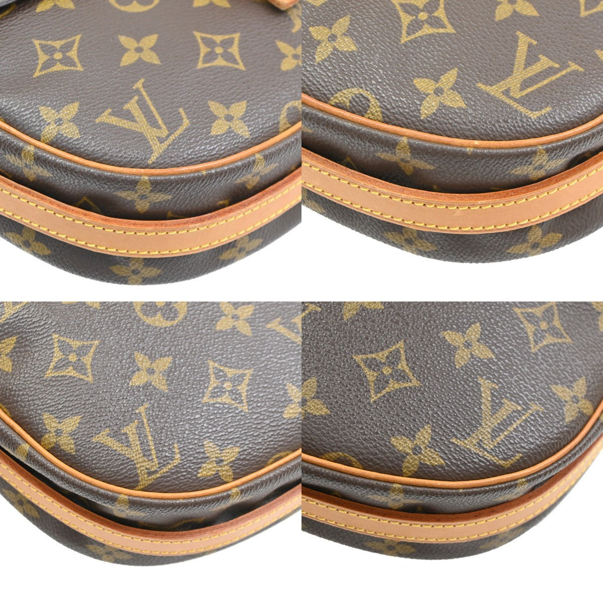 LOUIS VUITTON Jeune Fille PM Shoulder Bag Monogram Leather Brown M51227 83PA087