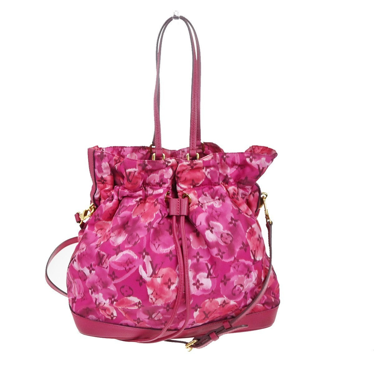 LOUIS VUITTON Noeful MM Drawstring Shoulder Bag Nylon Leather PK M94313 53TA474