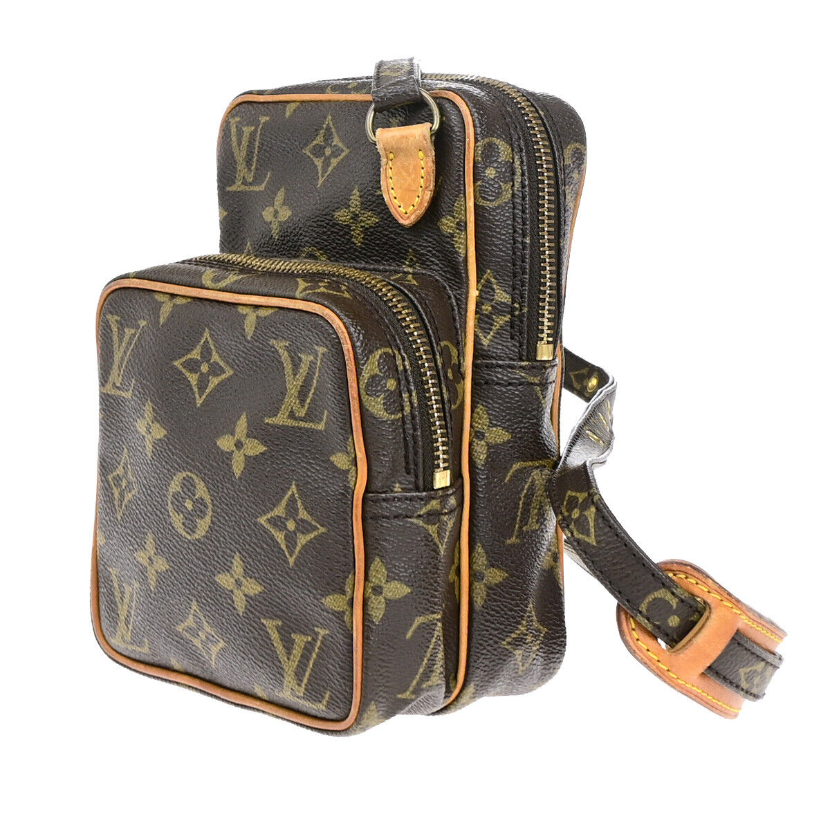 LOUIS VUITTON Mini Amazon Shoulder Bag Monogram Leather Brown M45238 85YF118