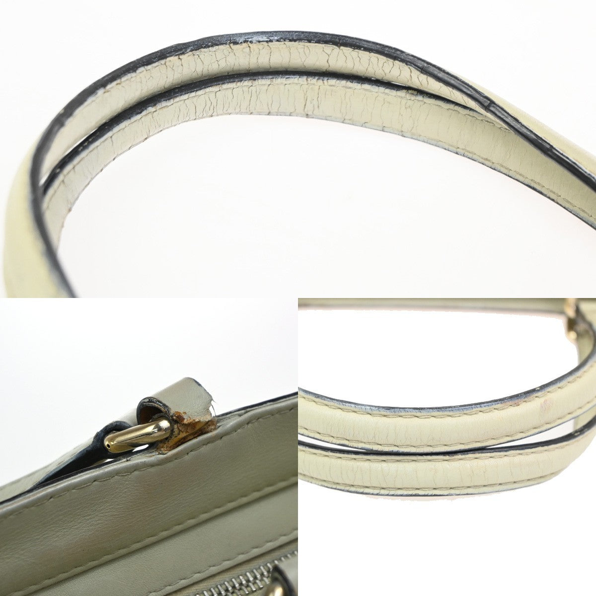 GUCCI GG Guccissima Mayfair Bow Shoulder Hand Bag Leather Italy White 62CA786