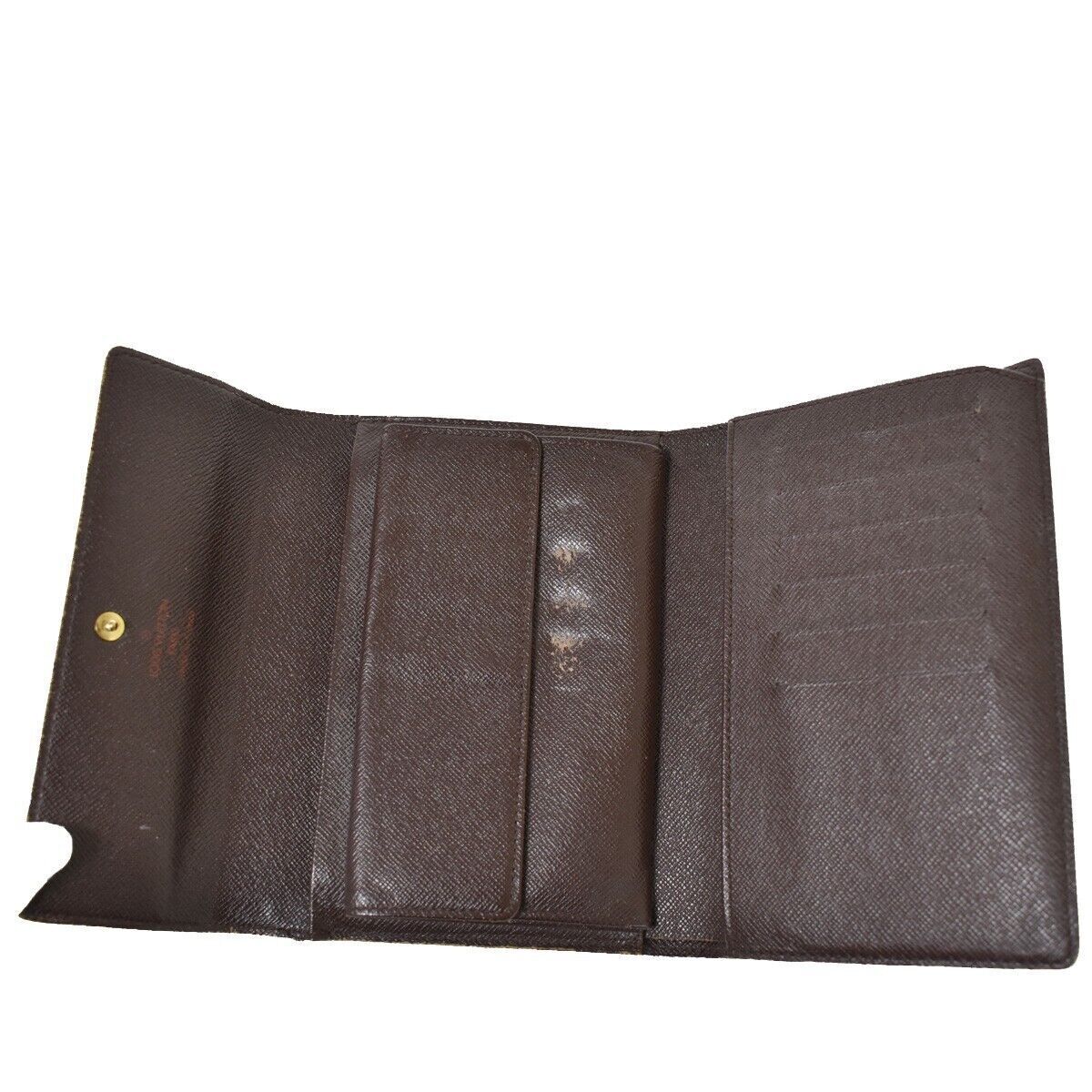 LOUIS VUITTON Tresor Etui Papier Trifold Wallet Damier Leather BN N61202 62YB756