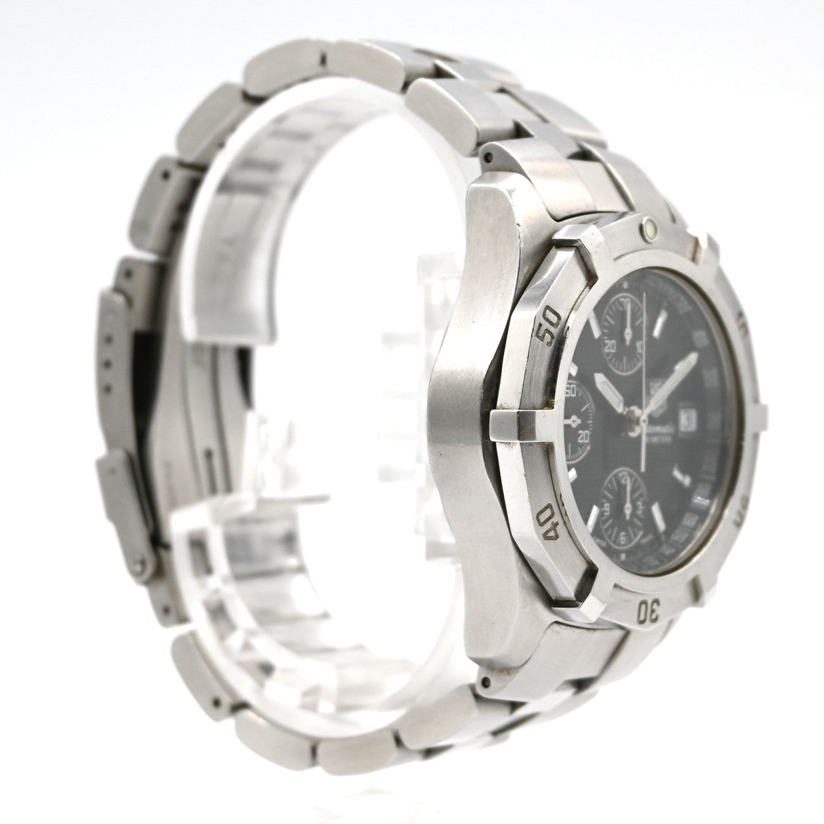 TAG HEUER Exclusive Chronogra Date Watch CN2111 Automatic SS Black Dial 13LC581