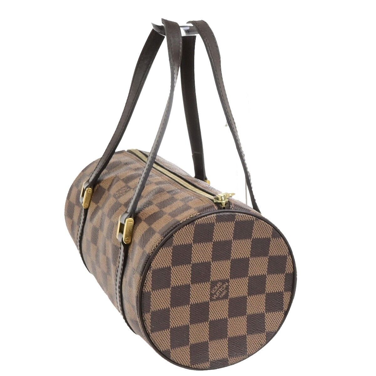 LOUIS VUITTON Papillon PM Hand Bag Damier Ebene Leather Brown N51304 77FB509
