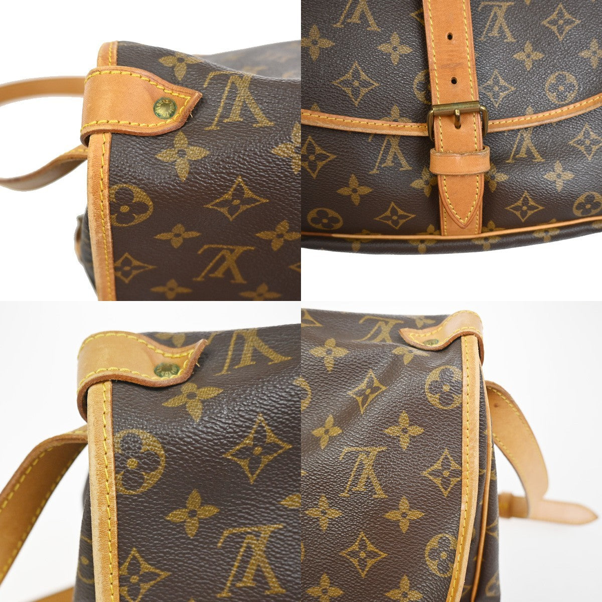 LOUIS VUITTON Saumur 35 Shoulder Bag Monogram Leather BN France M42254 73TA600