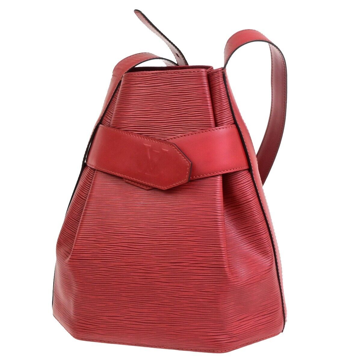 LOUIS VUITTON LV Sac De Paul PM Shoulder Bag Epi Leather Red M80197 34ED606