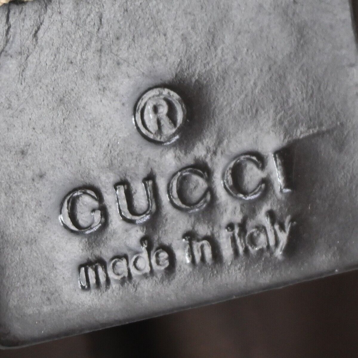 GUCCI Logo GG Pattern Shoulder Hand Tote Bag PVC Leather Brown Italy 66FA159