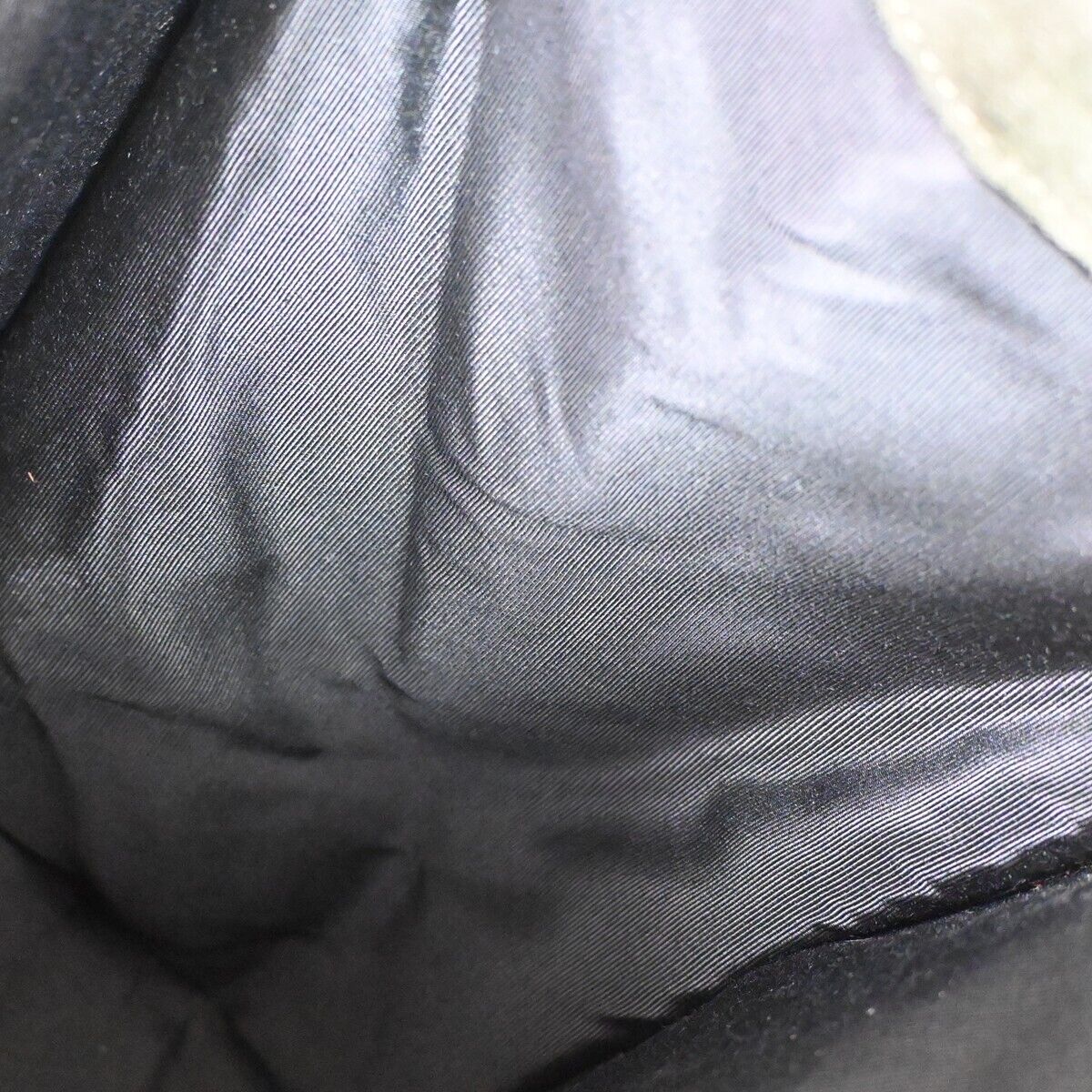 CHANEL CC Logo Shoulder Tote Bag Suede Skin Leather Khaki GHW Vintage 18HB212