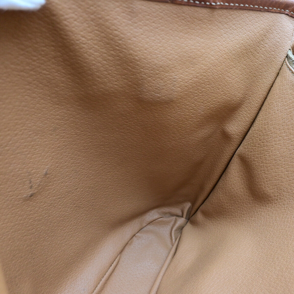 CELINE Logo Macadam Pattern Shoulder Tote Bag PVC Leather Brown GHW 67YG537