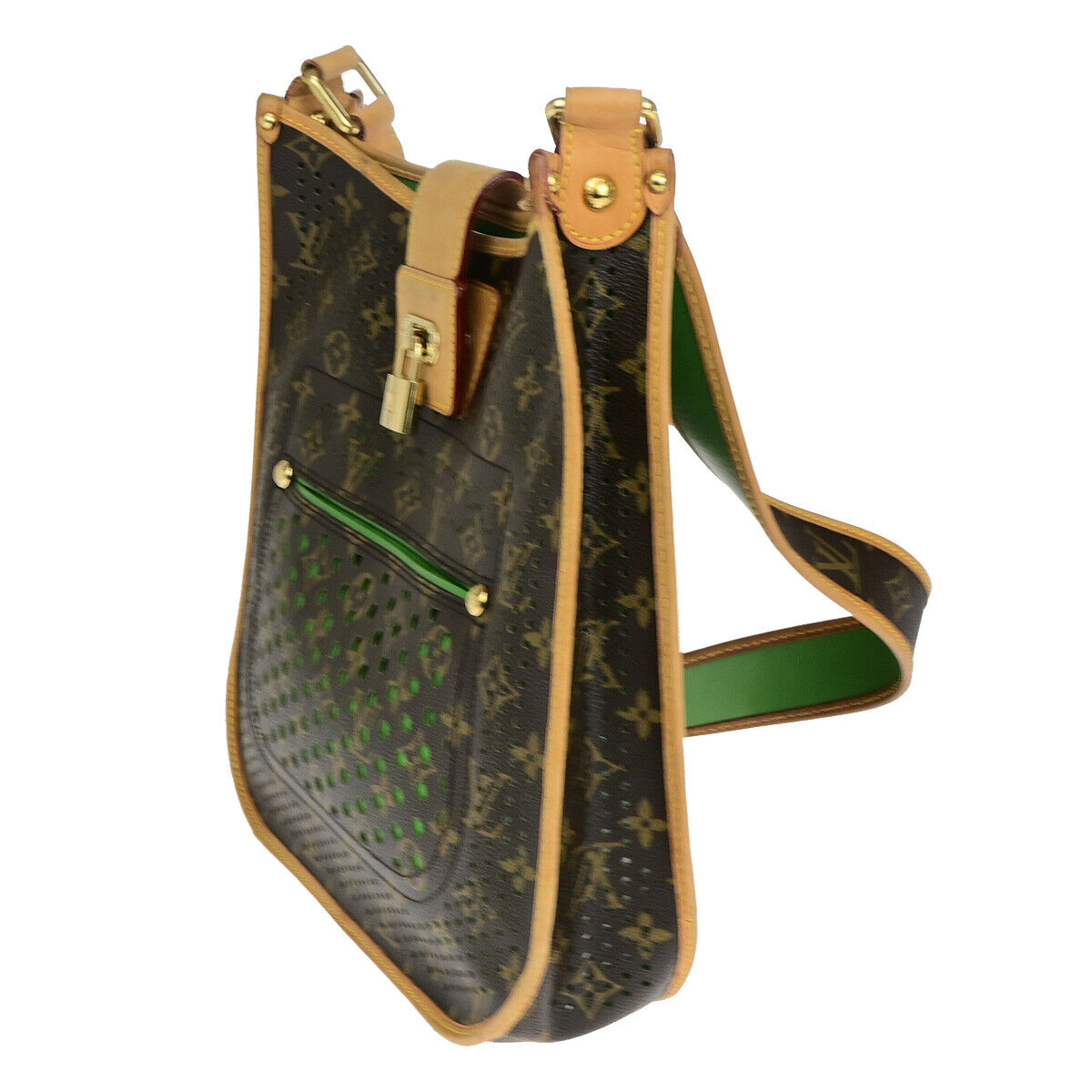 LOUIS VUITTON Musette Shoulder Bag Monogram Perfo Leather BN GN M95173 689YF328