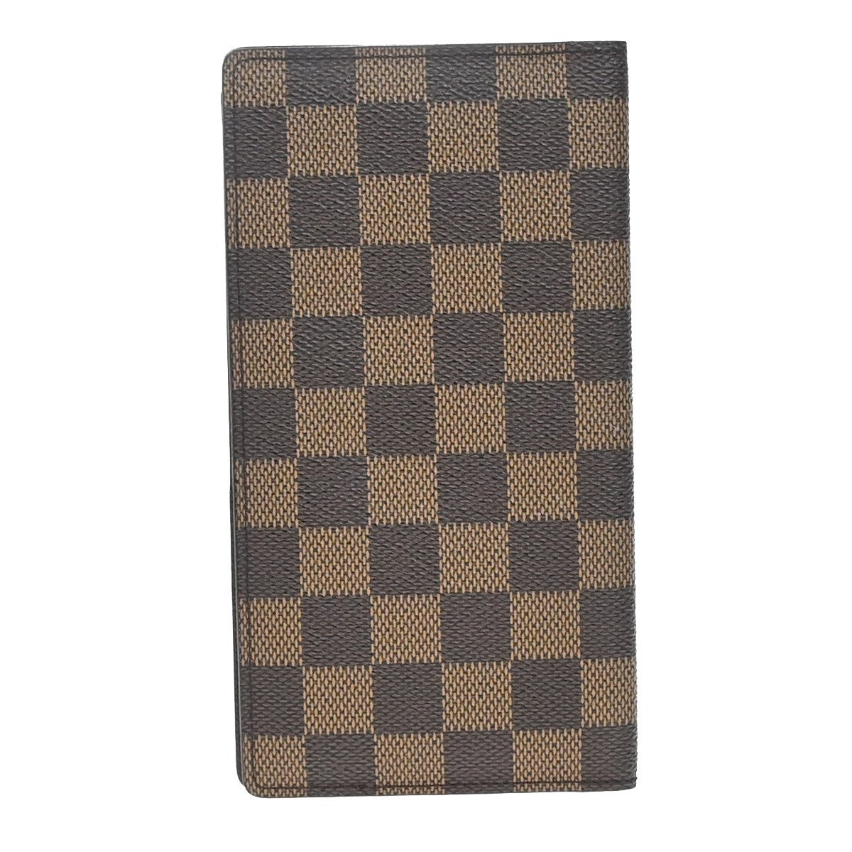 LOUIS VUITTON Porte Valeurs Cartes Credit Damier Leather Brown N61823 07KP380