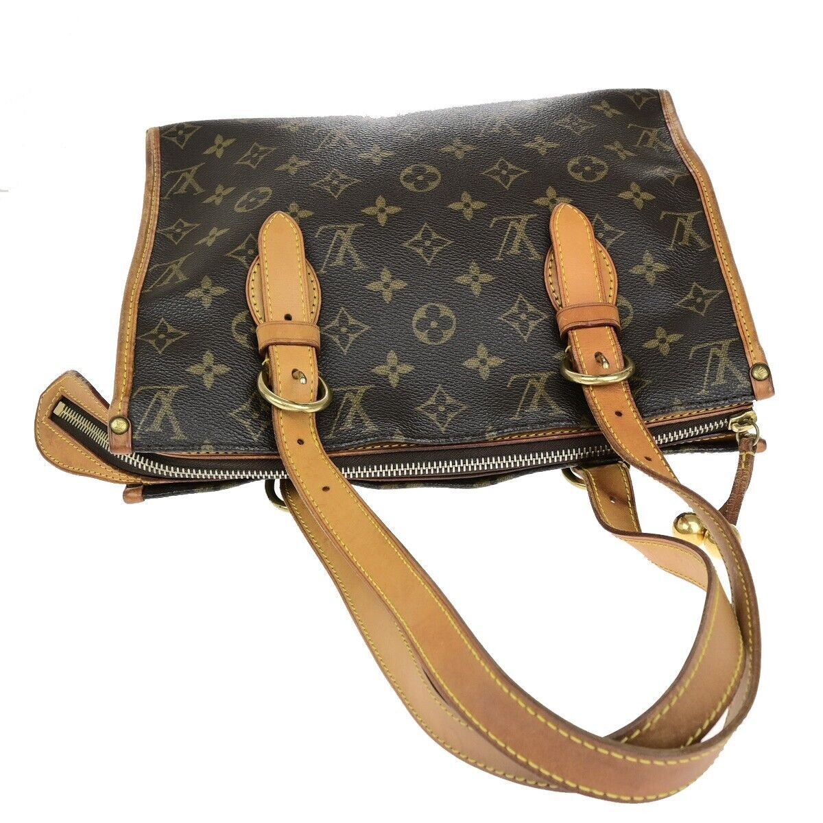 LOUIS VUITTON Popincourt Haut Shoulder Bag Monogram Leather Brown M40007 80EB688