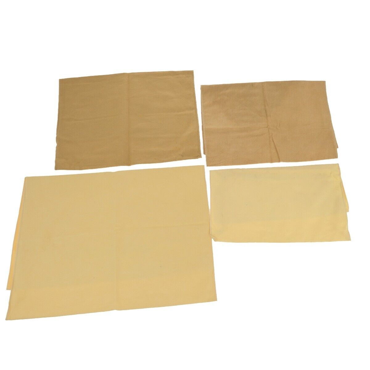 LOUIS VUITTON Logo 10 Set Dust Bag Drawstring Canvas Cotton Beige Brown 09YG350